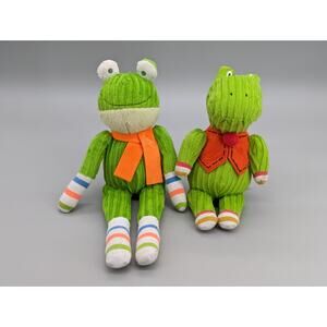 Monkeez and Friends 12" Frank the Frog & Oscar Alligator Plush Stuffed Animals